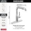 imageDelta Almari Matte Black Kitchen Faucet with PullOut Sprayer Modern Single Hole Kitchen Sink Faucet Single Handle Matte Black 16943BLDSTChrome