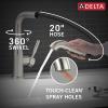 imageDelta Almari Matte Black Kitchen Faucet with PullOut Sprayer Modern Single Hole Kitchen Sink Faucet Single Handle Matte Black 16943BLDSTStainless