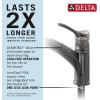 imageDelta Daneri Brushed Gold Kitchen Faucet with PullOut Sprayer Modern Single Hole Kitchen Sink Faucet Single Handle Champagne Bronze 16879CZDSTChrome