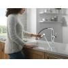 imageDelta Daneri Brushed Gold Kitchen Faucet with PullOut Sprayer Modern Single Hole Kitchen Sink Faucet Single Handle Champagne Bronze 16879CZDSTChrome