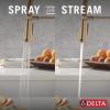 imageDelta Ermelo Pro Style Commercial Kitchen Faucet with Pull Down Sprayer Brushed Nickel Single Hole Kitchen Sink Faucet Single Handle Stainless 18887SSDSTChampagne Bronze