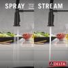 imageDelta Ermelo Pro Style Commercial Kitchen Faucet with Pull Down Sprayer Brushed Nickel Single Hole Kitchen Sink Faucet Single Handle Stainless 18887SSDSTMatte Black