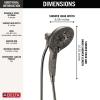 imageDelta Faucet 5Spray In2ition 2in1 Dual Hand Held Shower Head with Hose H2Okinetic Handheld Shower Head with Magnetic Docking Chrome Handheld Shower Heads Chrome 58620PR25PKLumicoat Black Stainless