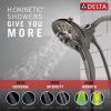 imageDelta Faucet 5Spray In2ition 2in1 Dual Hand Held Shower Head with Hose H2Okinetic Handheld Shower Head with Magnetic Docking Chrome Handheld Shower Heads Chrome 58620PR25PKLumicoat Black Stainless