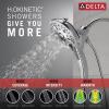 imageDelta Faucet 5Spray In2ition 2in1 Dual Hand Held Shower Head with Hose H2Okinetic Handheld Shower Head with Magnetic Docking Chrome Handheld Shower Heads Chrome 58620PR25PKLumicoat Chrome
