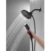 imageDelta Faucet 5Spray In2ition 2in1 Dual Hand Held Shower Head with Hose H2Okinetic Handheld Shower Head with Magnetic Docking Chrome Handheld Shower Heads Chrome 58620PR25PKMatte Black