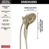 imageDelta Faucet 5Spray In2ition 2in1 Dual Hand Held Shower Head with Hose H2Okinetic Handheld Shower Head with Magnetic Docking Chrome Handheld Shower Heads Chrome 58620PR25PKLumicoat Polished Nickel