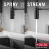 imageDelta Faucet Antoni Black Kitchen with Pull Down Sprayer Commercial Style Sink Faucet Faucets for Sinks SingleHandle Magnetic Docking Spray Head 18803BLDST Matte BlackMatte Black