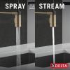 imageDelta Faucet Antoni Black Kitchen with Pull Down Sprayer Commercial Style Sink Faucet Faucets for Sinks SingleHandle Magnetic Docking Spray Head 18803BLDST Matte BlackChampagne Bronze
