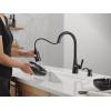 imageDelta Faucet Boyd Kitchen Faucet with Soap Dispenser Kitchen Faucets with Pull Down Sprayer Gold Kitchen Sink Faucet with Magnetic Docking Spray Head Champagne Bronze 19893ZCZSDDSTMatte Black