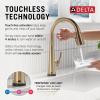 imageDelta Faucet Emmeline Gold Kitchen Faucet Touch Touch Kitchen Faucets with Pull Down Sprayer Kitchen Sink Faucet Delta Touch2O Technology Lumicoat Champagne Bronze 9182TCZPRDSTLumicoat Champagne Bronze