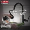 imageDelta Faucet Emmeline Gold Kitchen Faucet Touch Touch Kitchen Faucets with Pull Down Sprayer Kitchen Sink Faucet Delta Touch2O Technology Lumicoat Champagne Bronze 9182TCZPRDSTMatte Black