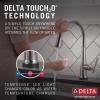imageDelta Faucet Emmeline Gold Kitchen Faucet Touch Touch Kitchen Faucets with Pull Down Sprayer Kitchen Sink Faucet Delta Touch2O Technology Lumicoat Champagne Bronze 9182TCZPRDSTLumicoat Chrome