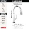 imageDelta Faucet Emmeline Gold Kitchen Faucet Touch Touch Kitchen Faucets with Pull Down Sprayer Kitchen Sink Faucet Delta Touch2O Technology Lumicoat Champagne Bronze 9182TCZPRDSTLumicoat Chrome