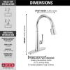 imageDelta Faucet Emmeline Gold Kitchen Faucet Touch Touch Kitchen Faucets with Pull Down Sprayer Kitchen Sink Faucet Delta Touch2O Technology Lumicoat Champagne Bronze 9182TCZPRDSTLumicoat Chrome