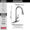 imageDelta Faucet Emmeline Gold Kitchen Faucet Touch Touch Kitchen Faucets with Pull Down Sprayer Kitchen Sink Faucet Delta Touch2O Technology Lumicoat Champagne Bronze 9182TCZPRDSTLumicoat Arctic Stainless