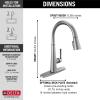 imageDelta Faucet Emmeline Gold Kitchen Faucet Touch Touch Kitchen Faucets with Pull Down Sprayer Kitchen Sink Faucet Delta Touch2O Technology Lumicoat Champagne Bronze 9182TCZPRDSTLumicoat Arctic Stainless
