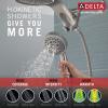 imageDelta Faucet HydroRain 5Spray H2Okinetic Dual Shower Head with Handheld Spray Black Shower Head with Hose Handheld Shower Heads Detachable Shower Head 175 GPM Flow Rate Matte Black 58680BLChrome