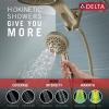 imageDelta Faucet HydroRain 5Spray H2Okinetic Dual Shower Head with Handheld Spray Black Shower Head with Hose Handheld Shower Heads Detachable Shower Head 175 GPM Flow Rate Matte Black 58680BLChampagne Bronze