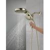 imageDelta Faucet HydroRain 5Spray H2Okinetic Dual Shower Head with Handheld Spray Black Shower Head with Hose Handheld Shower Heads Detachable Shower Head 175 GPM Flow Rate Matte Black 58680BLPolished Nickel