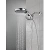 imageDelta Faucet HydroRain 5Spray H2Okinetic Dual Shower Head with Handheld Spray Black Shower Head with Hose Handheld Shower Heads Detachable Shower Head 175 GPM Flow Rate Matte Black 58680BLChampagne Bronze