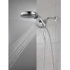 imageDelta Faucet HydroRain 5Spray H2Okinetic Dual Shower Head with Handheld Spray Black Shower Head with Hose Handheld Shower Heads Detachable Shower Head 175 GPM Flow Rate Matte Black 58680BLVenetian Bronze