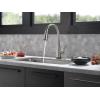 imageDelta Faucet Lenta Voice Touchless Kitchen Faucet Black with Pull Down Sprayer Smart Faucet Alexa and Google Assistant Voice Activated Kitchen Sink Faucet Matte BlackSpotShield Stainless