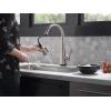 imageDelta Faucet Lenta Voice Touchless Kitchen Faucet Black with Pull Down Sprayer Smart Faucet Alexa and Google Assistant Voice Activated Kitchen Sink Faucet Matte BlackSpotShield Stainless