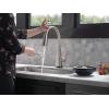 imageDelta Faucet Lenta Voice Touchless Kitchen Faucet Black with Pull Down Sprayer Smart Faucet Alexa and Google Assistant Voice Activated Kitchen Sink Faucet Matte BlackSpotShield Stainless