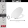 imageDelta Faucet Morgan Round Front SlowClose White Toilet Seat with NonSlip Seat Bumpers White 801903WH