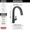 imageDelta Faucet Pivotal Touch Kitchen Faucet Chrome Chrome Kitchen Faucets with Pull Down Sprayer Kitchen Sink Faucet Touch Faucet for Kitchen Sink Delta Touch2O Technology Chrome 9193TDSTMatte Black