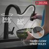 imageDelta Faucet Pivotal Touch Kitchen Faucet Chrome Chrome Kitchen Faucets with Pull Down Sprayer Kitchen Sink Faucet Touch Faucet for Kitchen Sink Delta Touch2O Technology Chrome 9193TDSTMatte Black