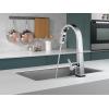 imageDelta Faucet Pivotal Touch Kitchen Faucet Chrome Chrome Kitchen Faucets with Pull Down Sprayer Kitchen Sink Faucet Touch Faucet for Kitchen Sink Delta Touch2O Technology Chrome 9193TDSTChrome