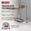 imageDelta Faucet Trinsic Pro SingleHandle Spring Spout Touch Kitchen Sink Faucet with Pull Down Sprayer Touch2O Technology and Magnetic Docking Spray Head Chrome 9659TDSTChrome