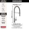 imageDelta Faucet Trinsic Pro SingleHandle Spring Spout Touch Kitchen Sink Faucet with Pull Down Sprayer Touch2O Technology and Magnetic Docking Spray Head Chrome 9659TDSTChrome