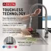 imageDelta Faucet Trinsic Pro SingleHandle Spring Spout Touch Kitchen Sink Faucet with Pull Down Sprayer Touch2O Technology and Magnetic Docking Spray Head Chrome 9659TDSTArtic Stainless