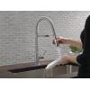 imageDelta Faucet Trinsic Pro SingleHandle Spring Spout Touch Kitchen Sink Faucet with Pull Down Sprayer Touch2O Technology and Magnetic Docking Spray Head Chrome 9659TDSTArctic Stainless
