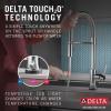 imageDelta Faucet Trinsic Pro SingleHandle Spring Spout Touch Kitchen Sink Faucet with Pull Down Sprayer Touch2O Technology and Magnetic Docking Spray Head Chrome 9659TDSTChrome
