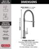 imageDelta Faucet Trinsic Pro SingleHandle Spring Spout Touch Kitchen Sink Faucet with Pull Down Sprayer Touch2O Technology and Magnetic Docking Spray Head Chrome 9659TDSTArctic Stainless