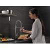 imageDelta Faucet Trinsic Pro SingleHandle Spring Spout Touch Kitchen Sink Faucet with Pull Down Sprayer Touch2O Technology and Magnetic Docking Spray Head Chrome 9659TDSTChrome
