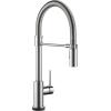 imageDelta Faucet Trinsic Pro SingleHandle Spring Spout Touch Kitchen Sink Faucet with Pull Down Sprayer Touch2O Technology and Magnetic Docking Spray Head Chrome 9659TDSTChrome