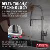 imageDelta Faucet Trinsic Pro VoiceIQ SingleHandle Touch Kitchen Sink Faucet with Pull Down Sprayer Alexa and Google Assistant Voice Activated Smart Home Black Stainless