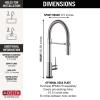 imageDelta Faucet Trinsic Pro VoiceIQ SingleHandle Touch Kitchen Sink Faucet with Pull Down Sprayer Alexa and Google Assistant Voice Activated Smart Home Chrome