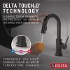 imageDelta Faucet Trinsic Touch Bar Faucet with Touchless Technology Bar Faucet with Pull Down Sprayer Gold Bar Sink Faucet Prep Sink Faucet Wet Bar Faucet Champagne Bronze 9959TLCZDSTMatte Black