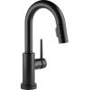 imageDelta Faucet Trinsic Touch Bar Faucet with Touchless Technology Bar Faucet with Pull Down Sprayer Gold Bar Sink Faucet Prep Sink Faucet Wet Bar Faucet Champagne Bronze 9959TLCZDSTMatte Black