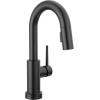 imageDelta Faucet Trinsic Touch Bar Faucet with Touchless Technology Bar Faucet with Pull Down Sprayer Gold Bar Sink Faucet Prep Sink Faucet Wet Bar Faucet Champagne Bronze 9959TLCZDSTMatte Black