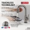 imageDelta Faucet Trinsic Touch Bar Faucet with Touchless Technology Bar Faucet with Pull Down Sprayer Gold Bar Sink Faucet Prep Sink Faucet Wet Bar Faucet Champagne Bronze 9959TLCZDSTBlack Stainless