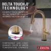 imageDelta Faucet Trinsic Touch Bar Faucet with Touchless Technology Bar Faucet with Pull Down Sprayer Gold Bar Sink Faucet Prep Sink Faucet Wet Bar Faucet Champagne Bronze 9959TLCZDSTChampagne Bronze
