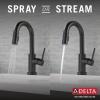 imageDelta Faucet Trinsic Touch Bar Faucet with Touchless Technology Bar Faucet with Pull Down Sprayer Gold Bar Sink Faucet Prep Sink Faucet Wet Bar Faucet Champagne Bronze 9959TLCZDSTMatte Black