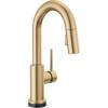 imageDelta Faucet Trinsic Touch Bar Faucet with Touchless Technology Bar Faucet with Pull Down Sprayer Gold Bar Sink Faucet Prep Sink Faucet Wet Bar Faucet Champagne Bronze 9959TLCZDSTChampagne Bronze